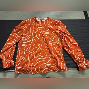 SHEIN ladies size M blouse 
Orange in color 
Long sleeve